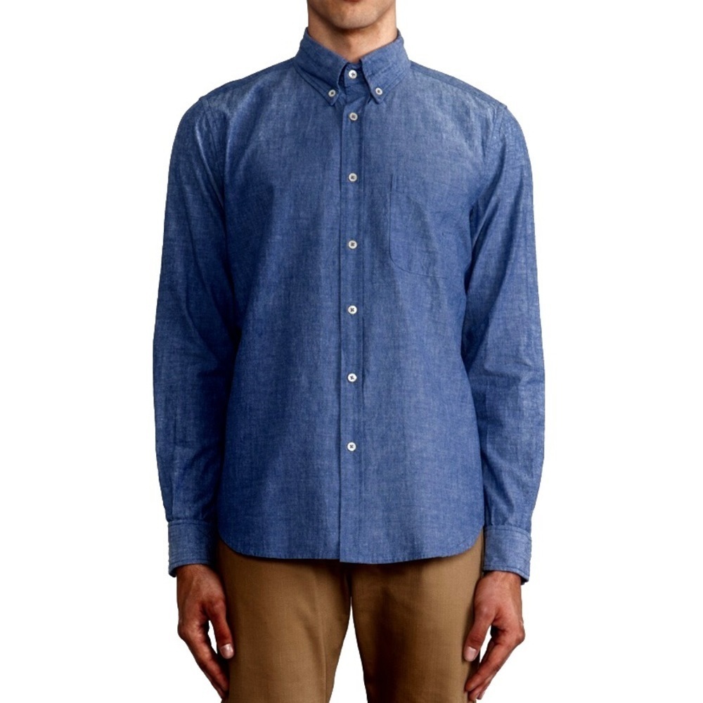 NWT Bernard Weatherill Denim Effect Cotton Shirt - Picture 16 of 16